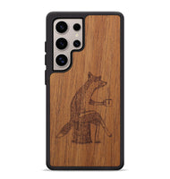 Galaxy S25 Ultra Wood Phone Case - Fox - Mahogany (Curated, 706270)