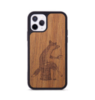 iPhone 11 Pro Wood+Resin Phone Case - Fox - Mahogany (Curated)