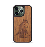 iPhone 13 Pro Wood+Resin Phone Case - Fox - Mahogany (Curated)