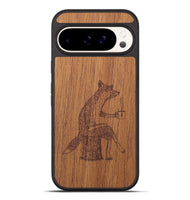 Pixel 9 Pro XL Wood+Resin Phone Case - Fox - Mahogany (Curated)