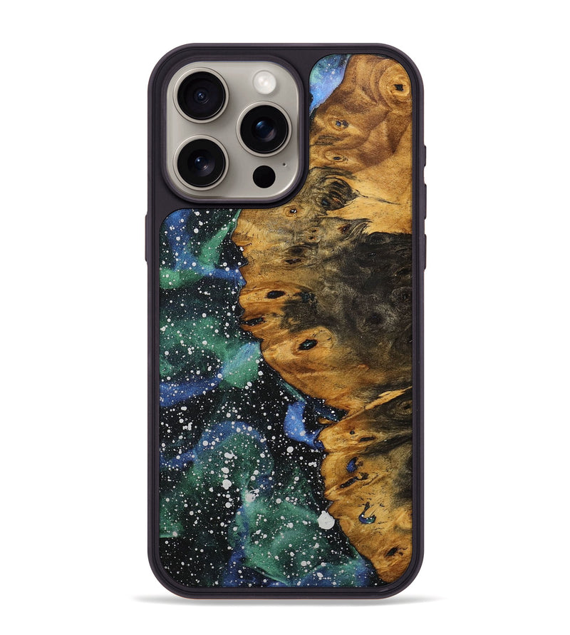 iPhone 15 Pro Max Wood+Resin Phone Case - Mark (Cosmos, 706308)