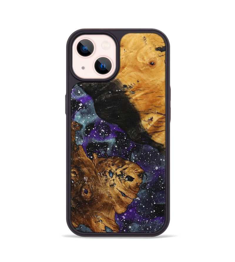 iPhone 14 Wood+Resin Phone Case - Katlyn (Cosmos, 706325)