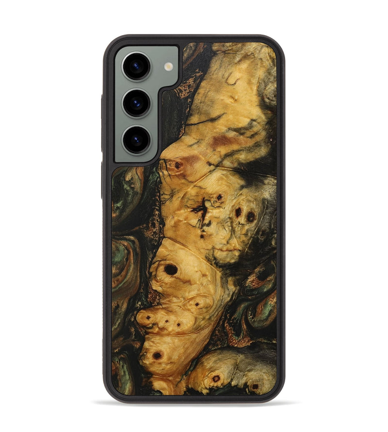 Galaxy S23 Plus Wood+Resin Phone Case - Marissa (Green, 706359)