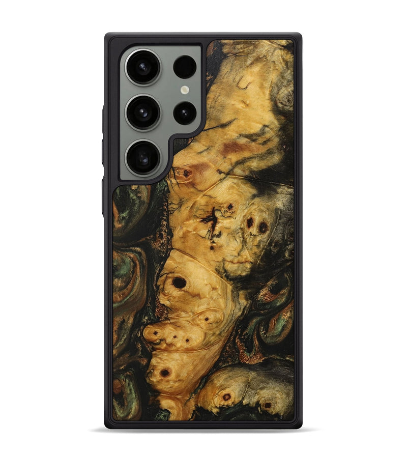 Galaxy S24 Ultra Wood+Resin Phone Case - Marissa (Green, 706359)