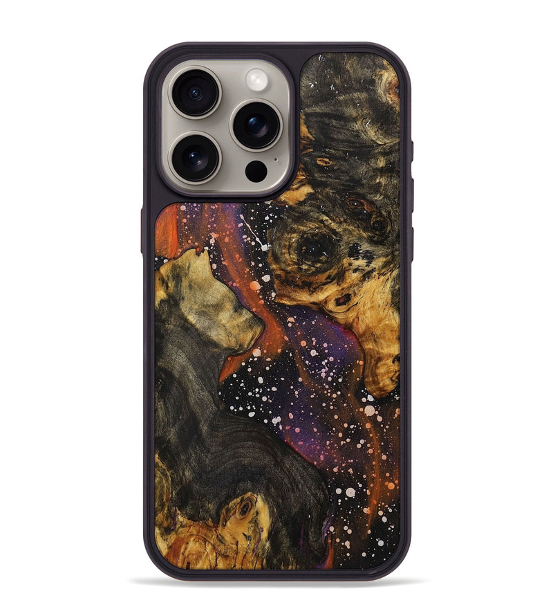 iPhone 15 Pro Max Wood+Resin Phone Case - Paola (Cosmos, 706406)