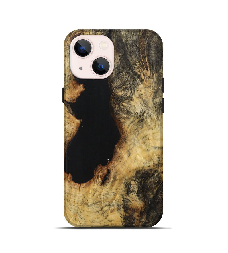 iPhone 13 mini Wood+Resin Live Edge Phone Case - Holden (Wood Burl, 706491)