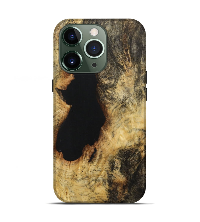 iPhone 13 Pro Wood+Resin Live Edge Phone Case - Holden (Wood Burl, 706491)