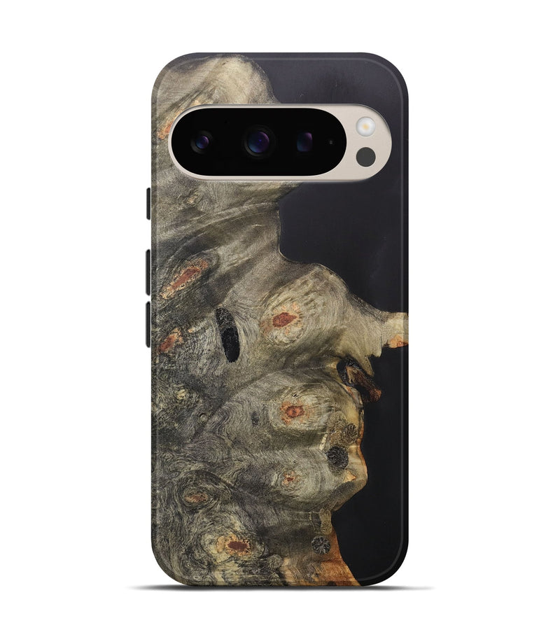 Pixel 9 Pro Wood+Resin Live Edge Phone Case - Sylvester (Pure Black, 706501)