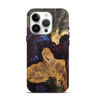 iPhone 15 Pro Wood+Resin Live Edge Phone Case - Woodrow (Red, 706528)