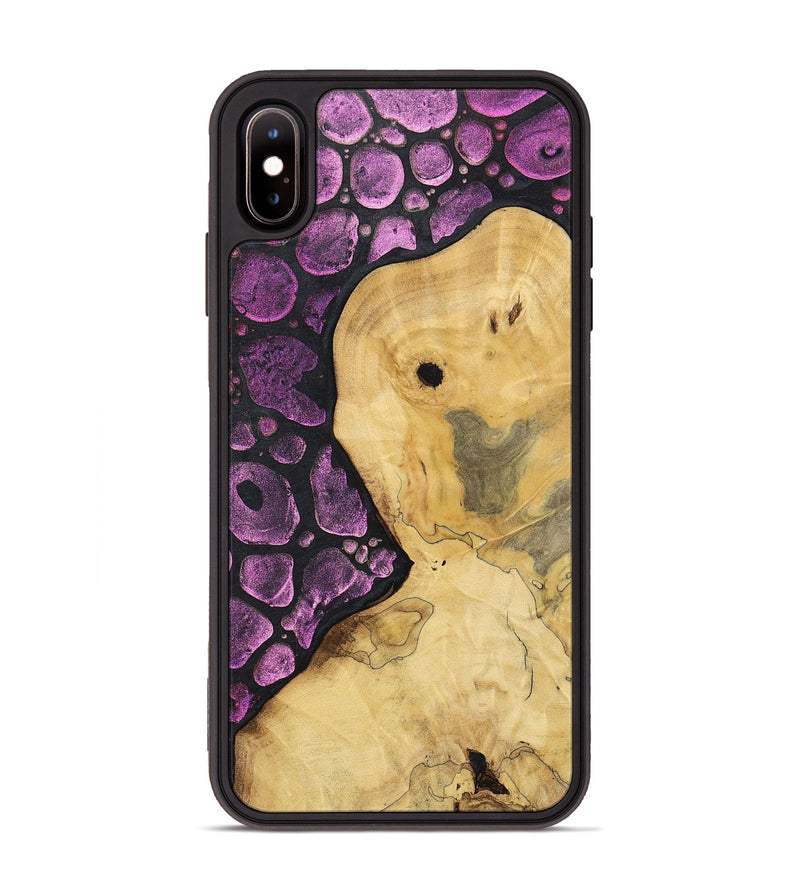 iPhone Xs Max Wood+Resin Phone Case - Ron (Chameleon, 706611)