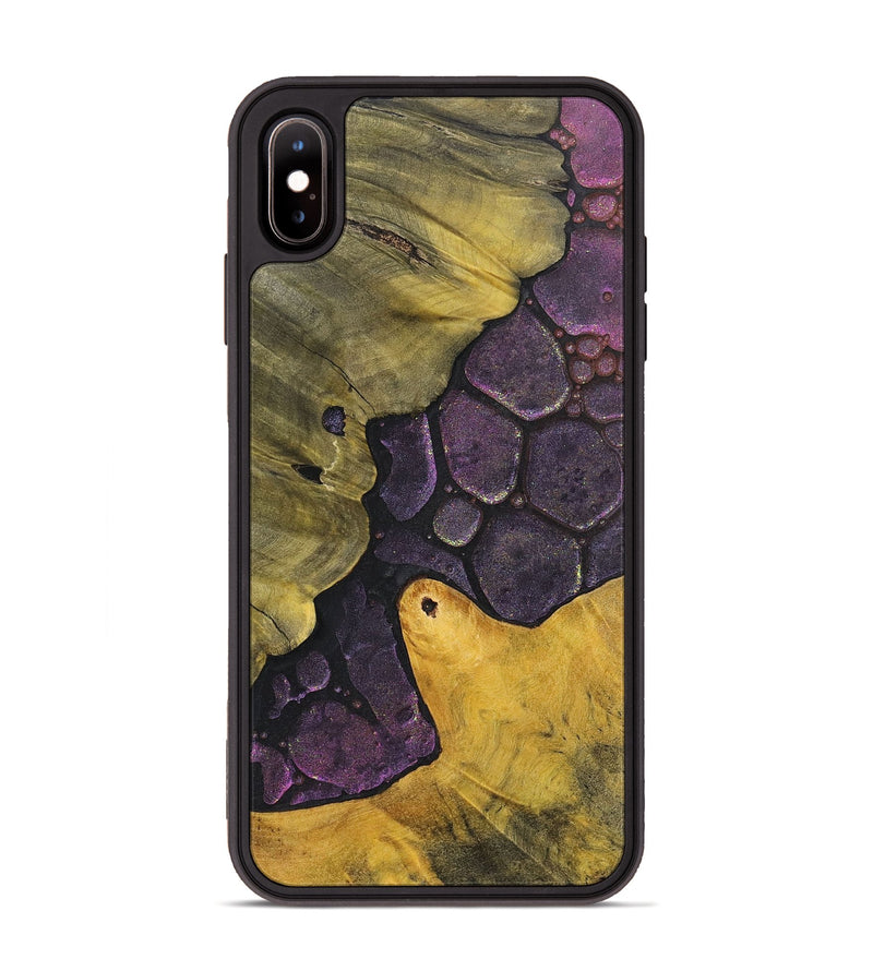 iPhone Xs Max Wood+Resin Phone Case - Peter (Chameleon, 706620)