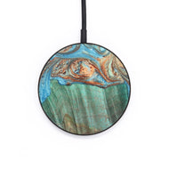 Circle Wood+Resin Wireless Charger - Maude (Teal & Gold, 706792)