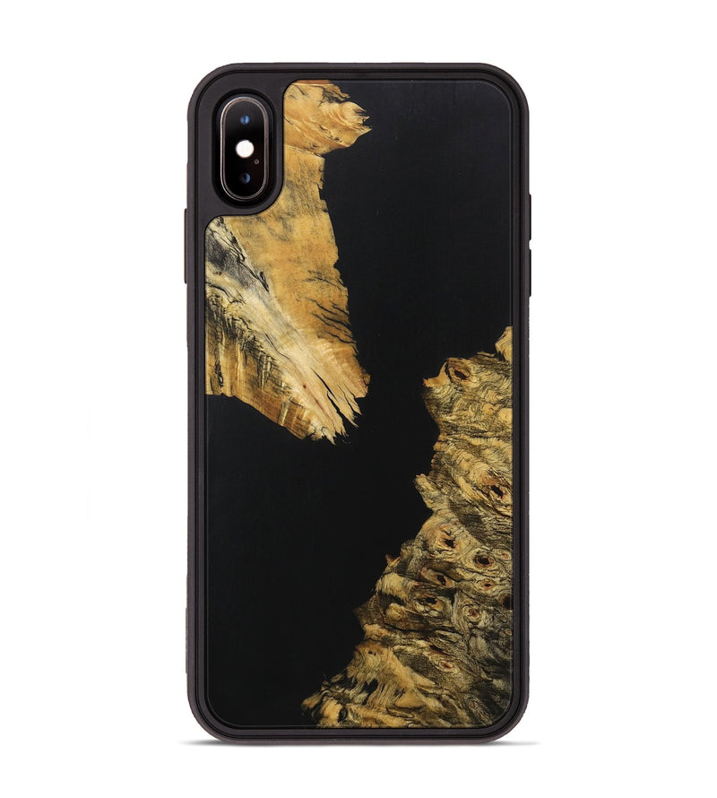 iPhone Xs Max Wood+Resin Phone Case - Ellie (Pure Black, 707003)