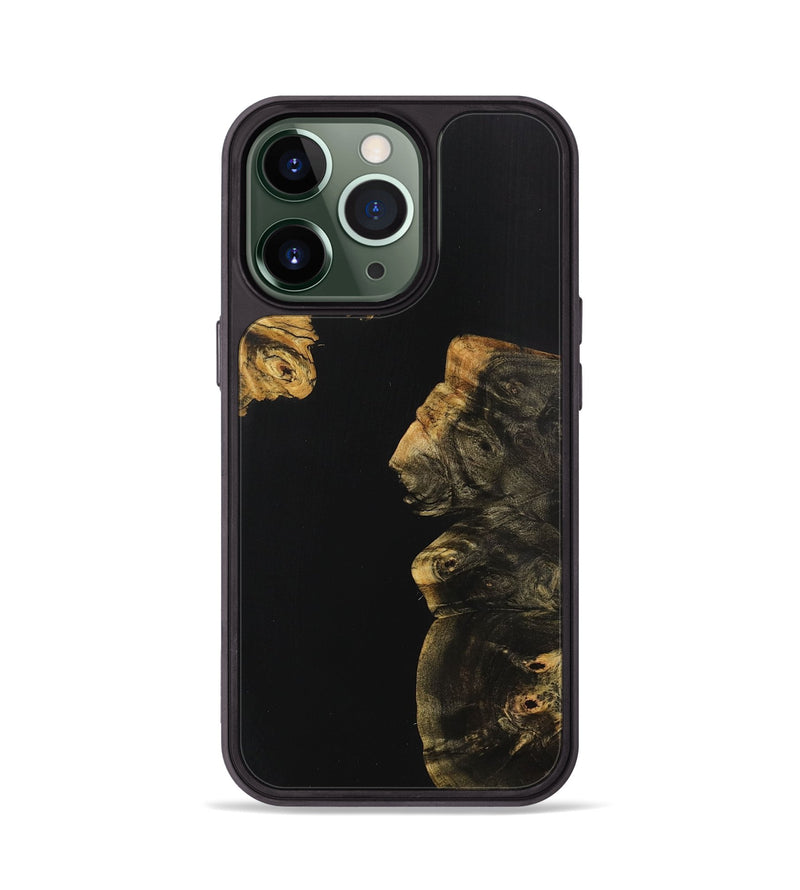 iPhone 13 Pro Wood+Resin Phone Case - Baylee (Pure Black, 707014)