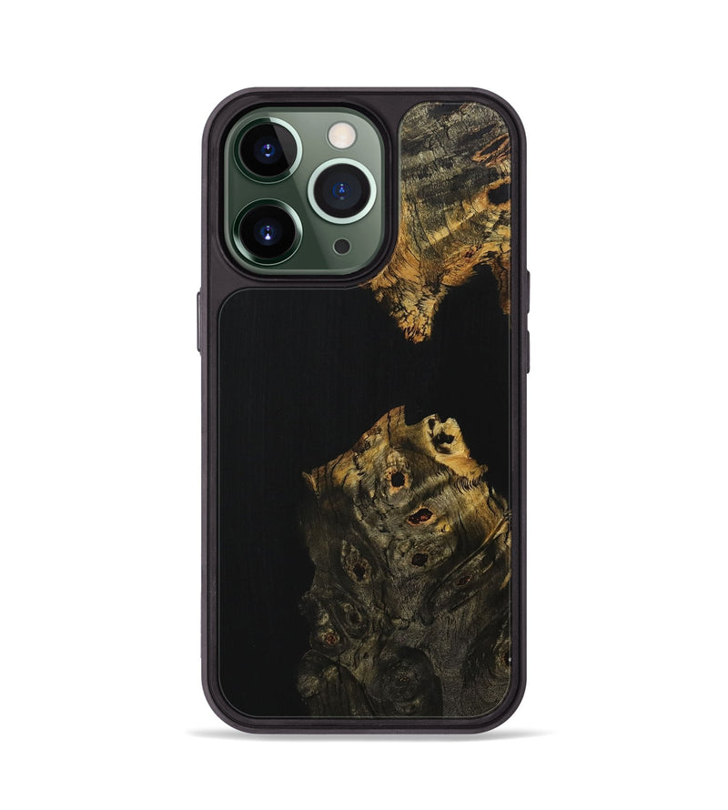 iPhone 13 Pro Wood+Resin Phone Case - Marshall (Pure Black, 707016)