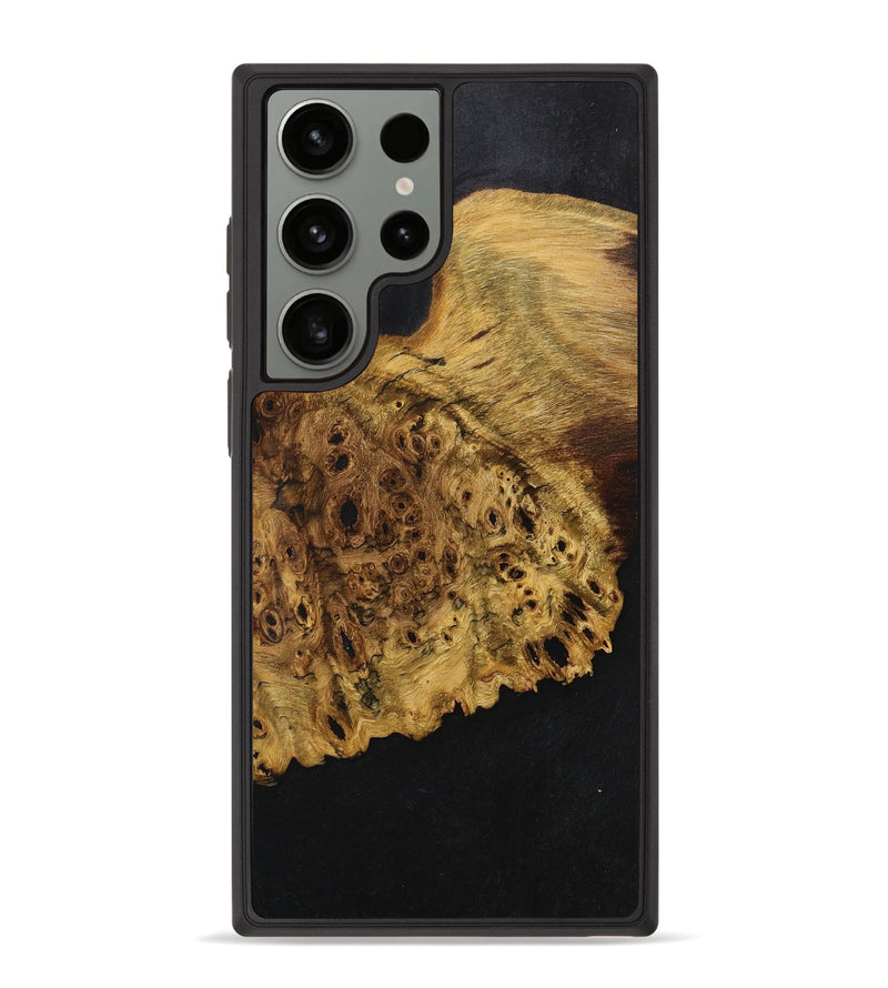 Galaxy S23 Ultra Wood+Resin Phone Case - Kali (Pure Black, 707028)