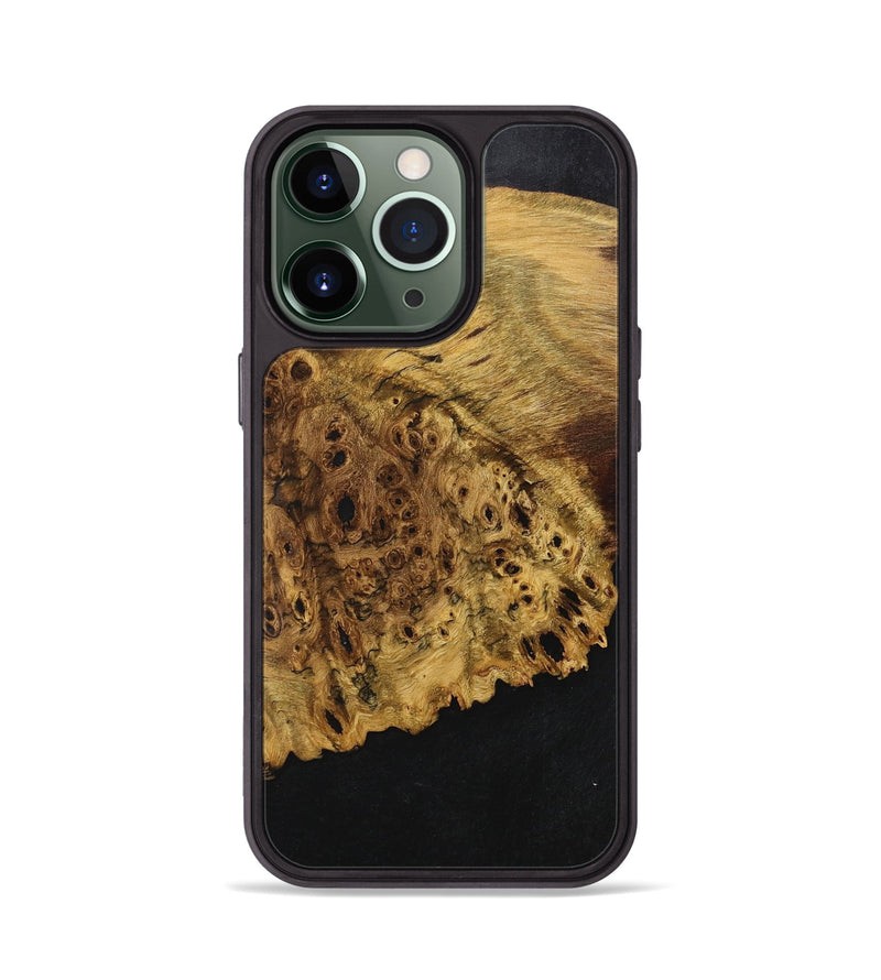 iPhone 13 Pro Wood+Resin Phone Case - Kali (Pure Black, 707028)