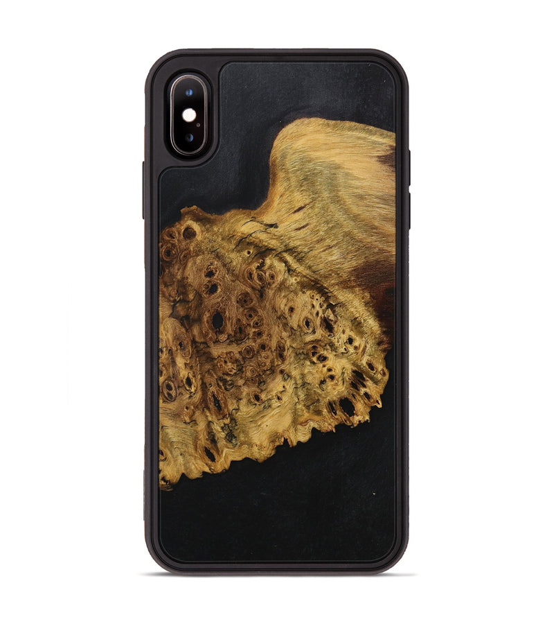 iPhone Xs Max Wood+Resin Phone Case - Kali (Pure Black, 707028)