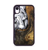 iPhone Xr Wood+Resin Phone Case - Cade (Black & White, 707119)