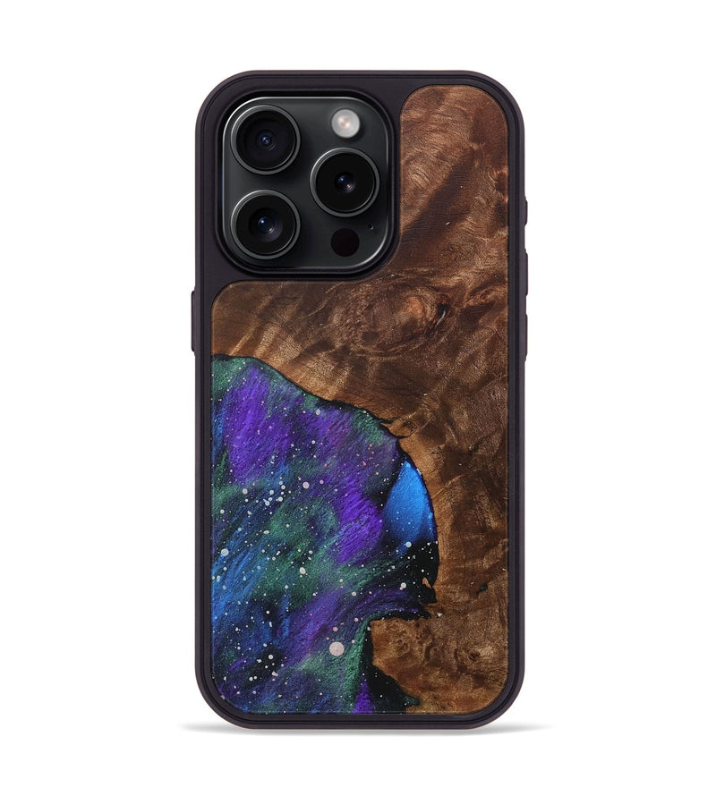 iPhone 15 Pro Wood+Resin Phone Case - Mekhi (Cosmos, 707152)