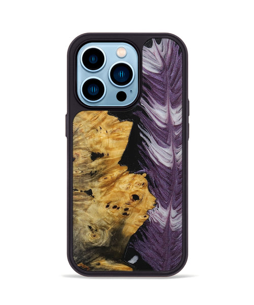 iPhone 14 Pro Wood+Resin Phone Case - Jorge (Feather, 707434)