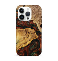 iPhone 15 Pro Wood+Resin Live Edge Phone Case - Wade (Green, 707757)