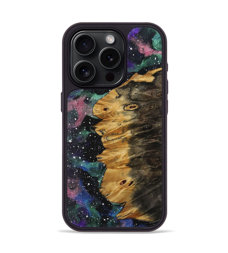 iPhone 15 Pro Wood+Resin Phone Case - Clark (Cosmos, 707835)