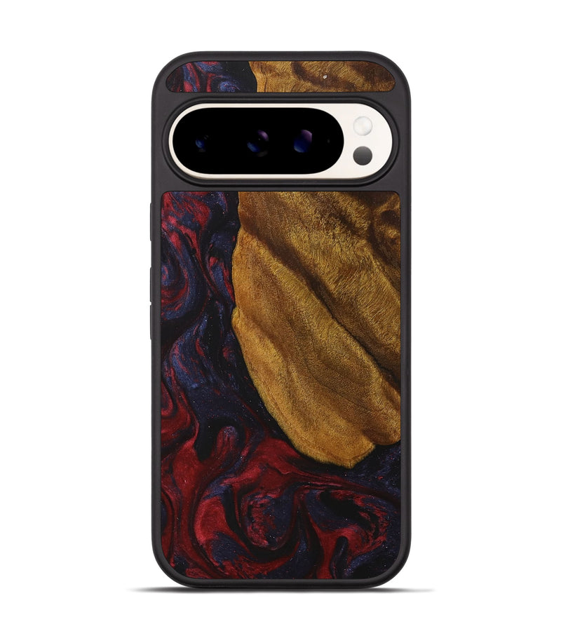 Pixel 9 Pro Wood+Resin Phone Case - Paola (Red, 707891)