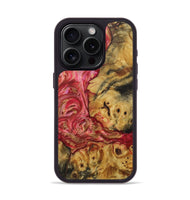iPhone 15 Pro Wood+Resin Phone Case - Kaitlyn (Red, 707913)