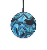 Circle Wood+Resin Wireless Charger - Staci (Blue, 708060)