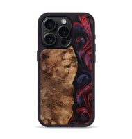iPhone 15 Pro Wood+Resin Phone Case - Lamont (Red, 708158)