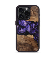 iPhone 15 Pro Wood+Resin Phone Case - Sue (Purple, 708160)