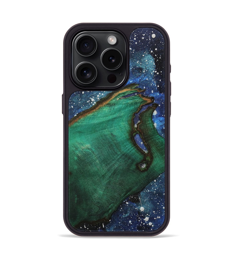 iPhone 15 Pro Wood+Resin Phone Case - Juniper (Cosmos, 708202)