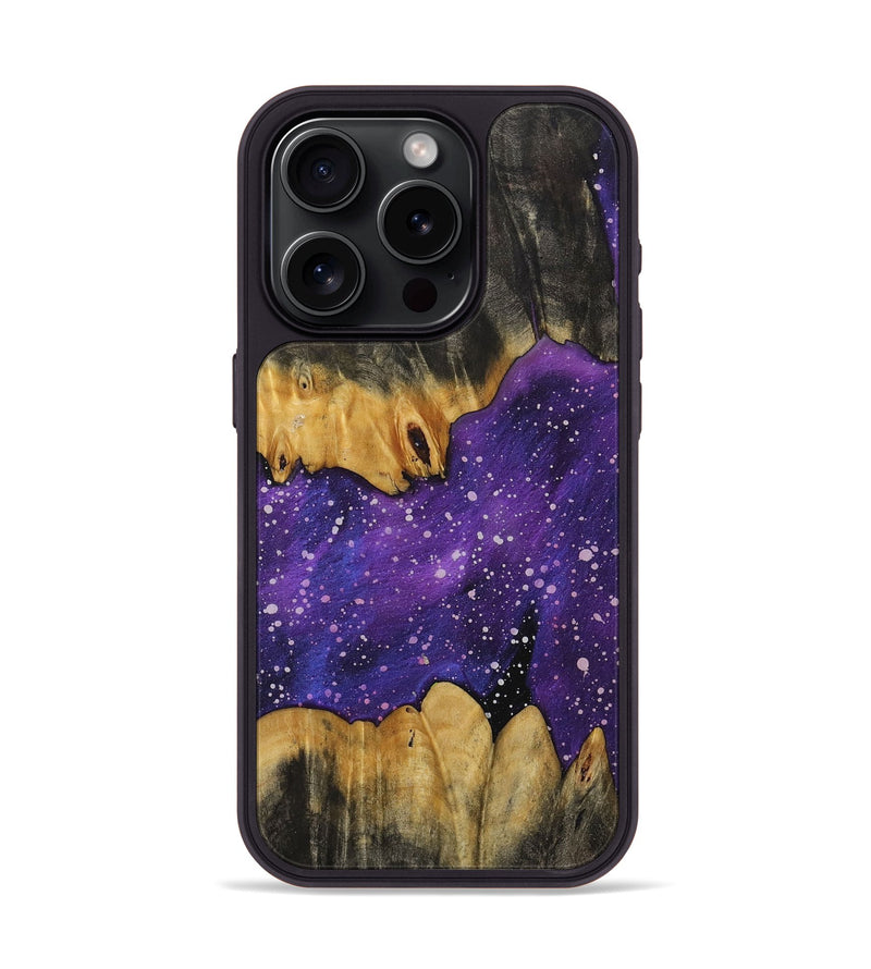 iPhone 15 Pro Wood+Resin Phone Case - Quinn (Cosmos, 708207)