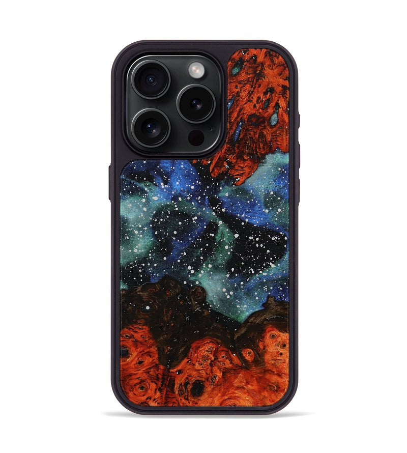 iPhone 15 Pro Wood+Resin Phone Case - Christian (Cosmos, 708353)