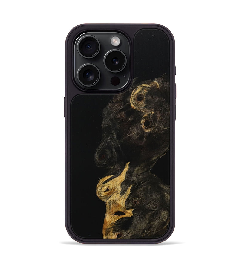 iPhone 15 Pro Wood+Resin Phone Case - Kehlani (Pure Black, 708415)