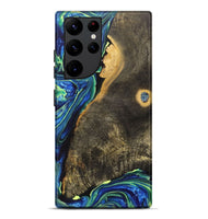 Galaxy S22 Ultra Wood+Resin Live Edge Phone Case - Richard (Blue, 708458)