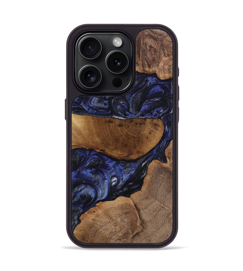 iPhone 15 Pro Wood+Resin Phone Case - Ali (Mosaic, 708540)