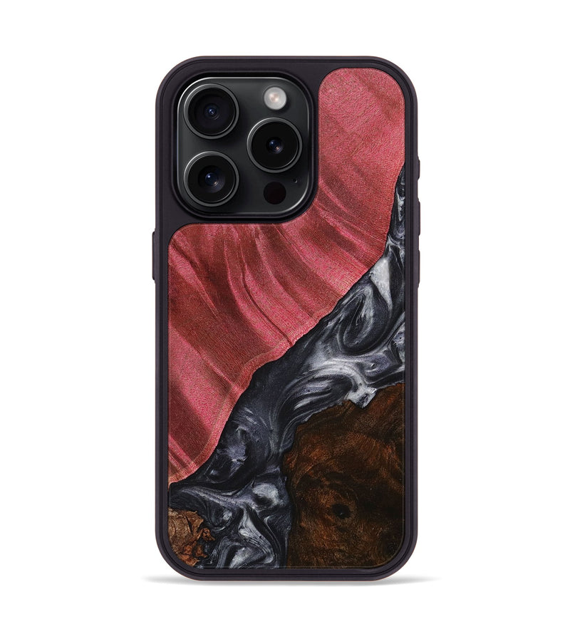iPhone 15 Pro Wood+Resin Phone Case - Brianna (Mosaic, 708547)