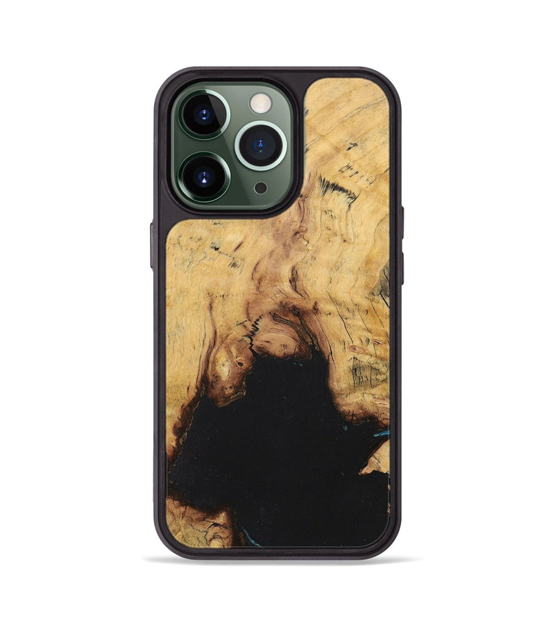 iPhone 13 Pro Wood+Resin Phone Case - Melba (Wood Burl, 708667)