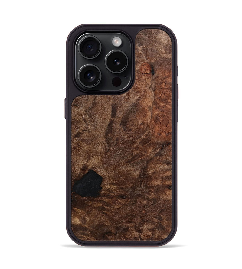 iPhone 15 Pro Wood+Resin Phone Case - Seth (Wood Burl, 708670)