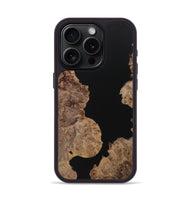 iPhone 15 Pro Wood+Resin Phone Case - Steve (Pure Black, 708856)