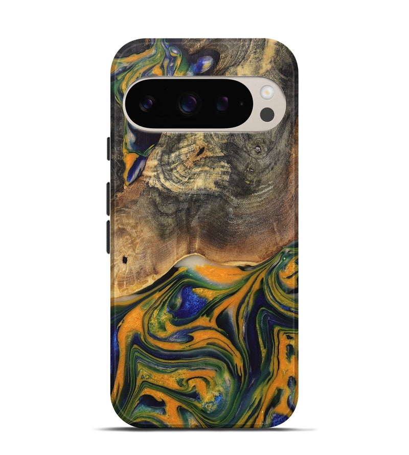 Pixel 9 ResinArt Live Edge Phone Case - Ross (Blue, 708901)