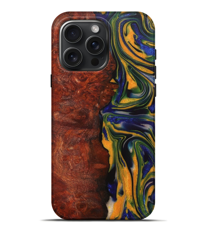 iPhone 16 Pro Max ResinArt Live Edge Phone Case - Griffin (Blue, 708902)