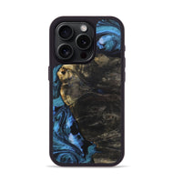 iPhone 15 Pro Wood+Resin Phone Case - Brock (Blue, 708926)