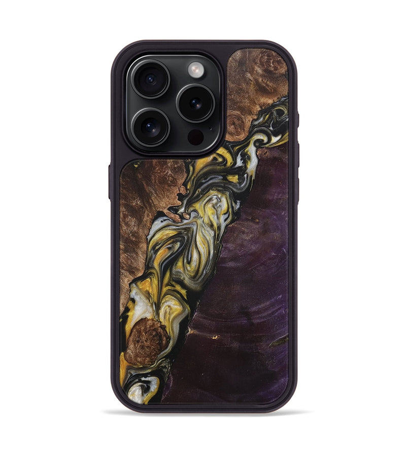 iPhone 15 Pro Wood+Resin Phone Case - Wyatt (Mosaic, 708982)