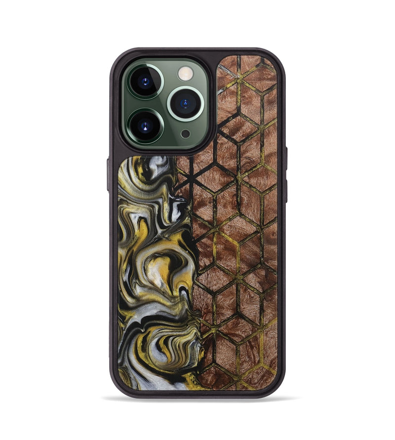 iPhone 13 Pro Wood+Resin Phone Case - Ross (Pattern, 709020)