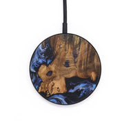 Circle Wood+Resin Wireless Charger - Neal (Blue, 709090)