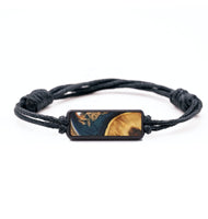 Classic Wood+Resin Bracelet - Josue (Teal & Gold, 709223)