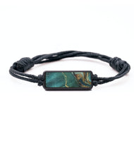 Classic Wood+Resin Bracelet - August (Teal & Gold, 709224)